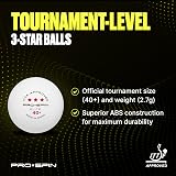 PRO-SPIN Ping Pong Balls 3-Star Premium White ABS Tournament Quality view 4