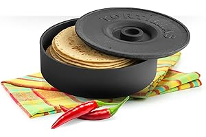 Thunder Up Tortilla Warmer with Lid, Insulated Tortilla holder Ideal to Storage & Keep Burrito, Pancake, Taco Warm, Microwave