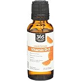 365 by Whole Foods Market, Vitamin D-3 Liquid Citrus Flavor 1000IU, 1 OZ