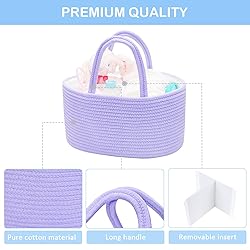 ABenkle Diaper Caddy Organizer, Boho Rustic Cotton
