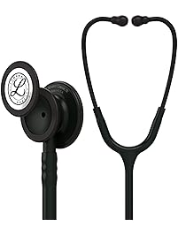 3M Littmann Classic III Monitoring Stethoscope, Black Edition Chestpiece, Black Tube, 27 inch, 5803