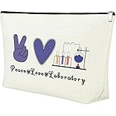 Lab Tech Gifts for Women Laboratory Technician Makeup Bag Medical Lab Technician Gifts Lab Assistant Gift Lab Tech Appreciation Gifts Lab Tech Gift Cosmetic Bag Science Gift Birthday Christmas Gifts