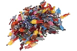 100PCS 1:100 Colorful Painted People Figures Models Mixed Seated and Standing for DIY Miniature Scenes