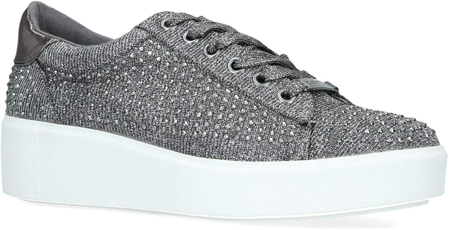 carvela metallic trainers
