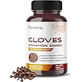 HarmoVira Liposomal Cloves Supplement with Cinnamon, Ginger, Turmeric, Oregano & Black Pepper – Support Digestion, Immunity & Respiratory Wellness – 180 Vegan Capsules