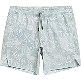 maamgic Men's Gym Running Shorts 7 Inch Quick Dry Athletic Workout Shorts with Zipper Pockets No Liner