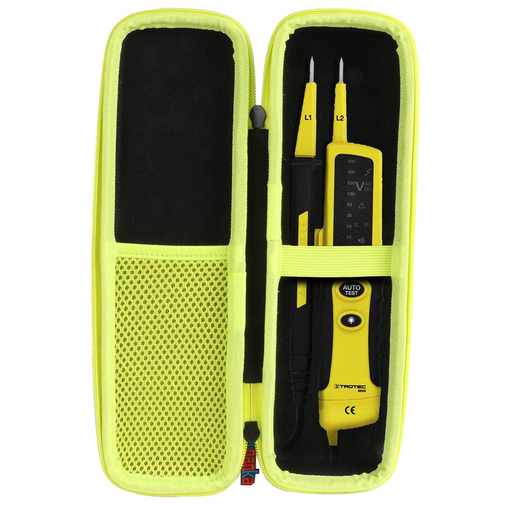 Khanka Hard Travel Case for Martindale VT12 VT25 VT28 Two Pole Voltage and Continuity Tester.(Case only)