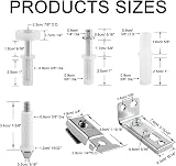 TopHomer Bi-Fold Door Repair Kit 6 Pcs 3/8" Pivots 7/8"–1" Guides view 2