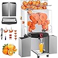 VEVOR Commercial Juicer Machine with Water Tap, 110V Juice Extractor, 120W Orange Squeezer, Orange Juice Machine for 25-35 Pe