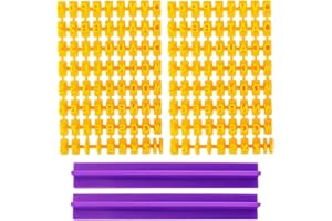 ZIXIANGKEJI 2pcs Letter Stamps for Clay Cookie Plastic Number and Letter Stamps for Clay Cookie Embosser Stamp Mold Cutter Se