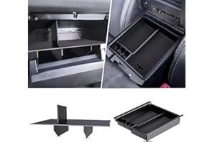 DIAMOOKY Center Console Organizer for Toyota Tacoma 2023 2022 2021 2020 2019 2018 2017 2016 Glove Box Organizer Tacoma Interior Accessories, Armrest Box Insert Tray (2PCS)
