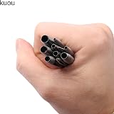 kuou 10 Pc Round Steel Hole Punch Cutter Set 0.5mm-5.0mm for Leather Paper view 3