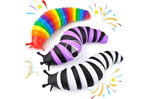 IFiwin 3PC Fidget Slug, Sensory Slug Fidget Toys for Autistic Kids Adults, Stress Toys, Toddler Toys,Stress Relief Fidget Toy