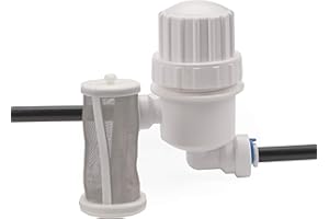 CHUNHUI Misting Cooling System Filter for 1/4" Water Tube Inlet Water, Outdoor Gardening Water Inlet Filter,Stainless Steel Sediment Filter 120 Mesh Screen