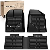 YHTAUTO Floor Mats Fit 2011-2014 Ford Edge, TPE All Weather Car Mats Waterproof Anti-Slip Odorless Floor Liner, Interior Accessories, 1st & 2nd Row, Set of 3