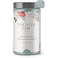 Country Chic All-in-One Chalk Paint for Furniture, Cabinets, Home Decor, Eco-Friendly, Matte Finish, Built-In Primer & Top Coat for Wood, Metal - Elegance (dusty blue) - Quart 32 oz (950 ml)