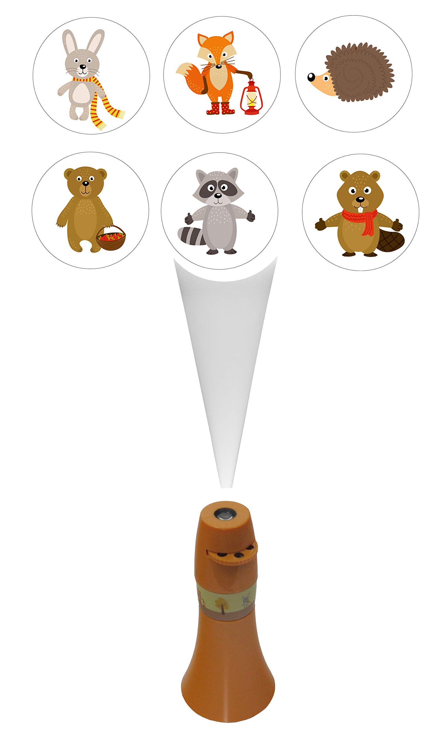 Niermann Standby 80055 Pocket Projector Forest Animals 6 Gang Yellow