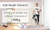 The Workplace Depot 4 Step Aluminium Ladder 150kg Anti Slip Handrail view 7
