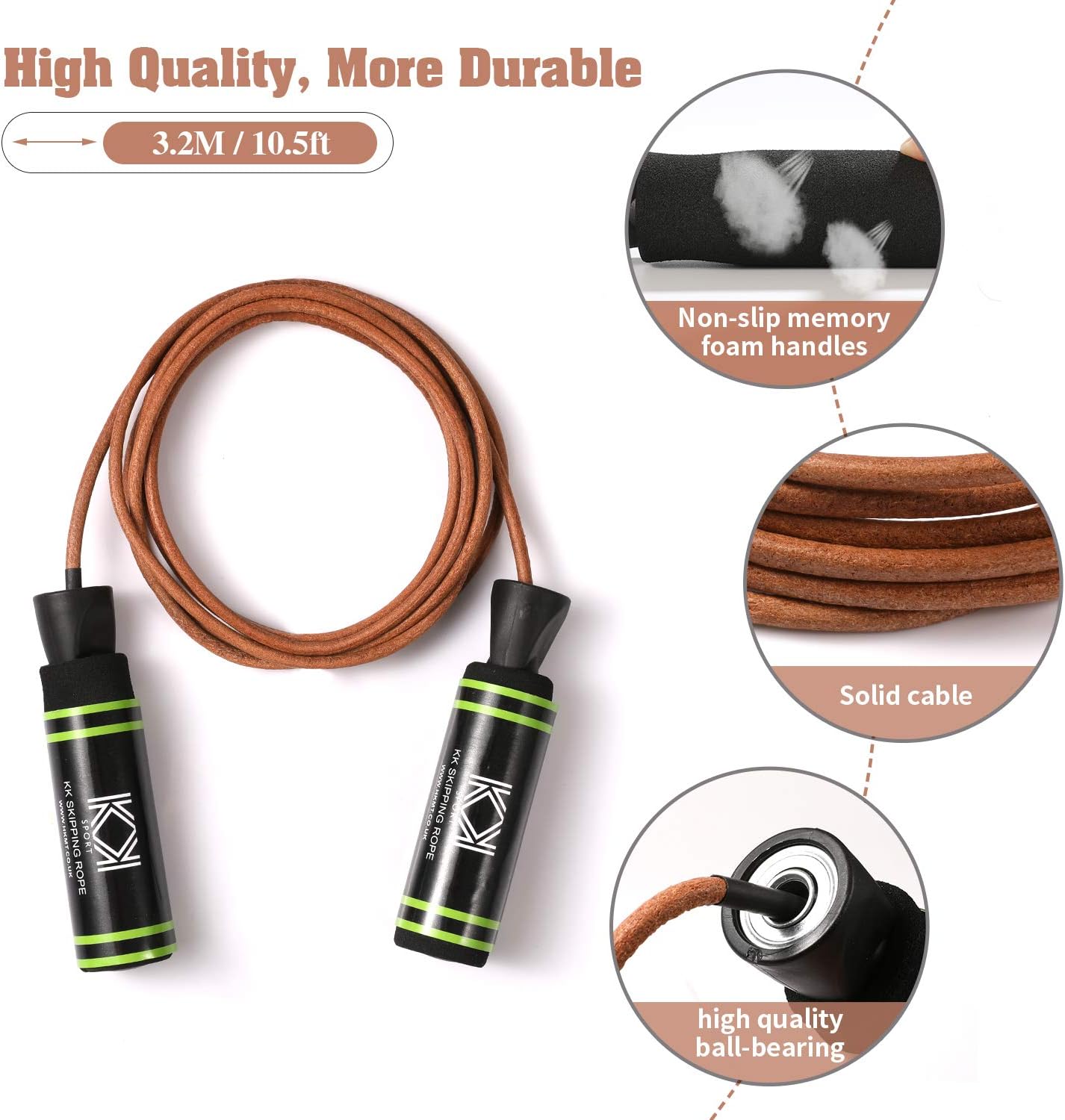 KK Skipping Rope adult for men and women fitness workout exercise training - Image 4