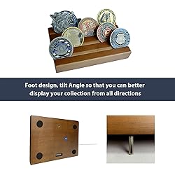 DecoWoodo Challenge Coin Holder Display Case - 4