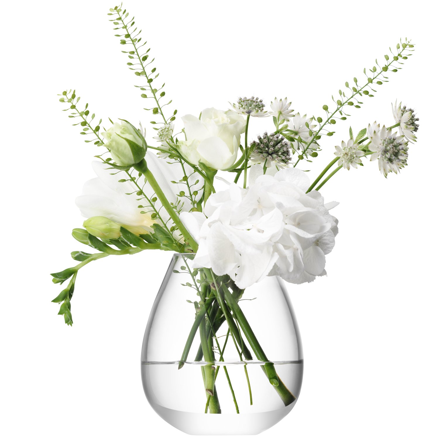 LSA International Flower Mini Table Vase H 9.5 cm Clear| 1 Unit | Mouthblown and Handmade Glass | FW27 — image 1