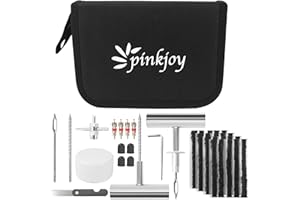 PINKJOY 36 Pcs Tire Plug Kit, Heavy Duty Tire Repair Kit for Car, Motorcycle, ATV, Jeep, Truck, Tractor Flat Tire Puncture Repair Tools