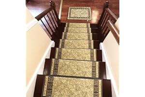 Stair Treads Carpet Non-Slip – Stair Runners for Wooden Steps Non Slip – Rubber Back Stair Rugs – Pet Dog Carpet for Stairs -