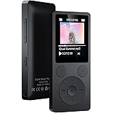 ODEJOI 64GB MP3 Player with Bluetooth 5.3 Auto Reconnect, Built-in Speaker, FM Radio & Voice Recorder, 40H Playback, Lightwei