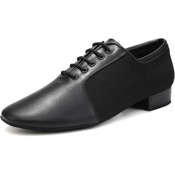 AOQUNFS Vrouwen Latin Ballroom Dansschoenen Veterschoenen Moderne Salsa Praktijk Dansschoenen,Model LHD NJB,Black 3.5 LDDMD,35EU