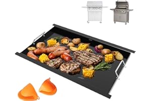 WEBROIL 16517 Flat Top Griddle Insert for Bull Grill 4 Burner Angus 41628 47628 41629, Griddle Plate for Outlaw 30" 26039 26038, for Bull Premium 18248 18249, Lion L75000 Grill Parts, Non-stick Carbon Steel