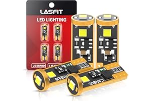 LASFIT 194 LED Bulb 6000K White, T10 168 2825 W5W LED Replacement Light Bulbs, For Dome Map Light, Door Light, Courtesy Light, License Plate Light, Trunk Light, Super Bright (Pack of 4)