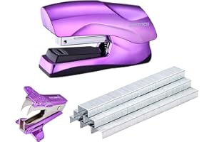 Bostitch Office Heavy Duty 40 Sheet Stapler with 1250 Staples & Claw Remover, Small Stapler Size, Fits into The Palm of Your 