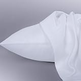 NTBAY Egyptian Cotton Pillowcase 500TC 80x80 White Pack of 2 view 4