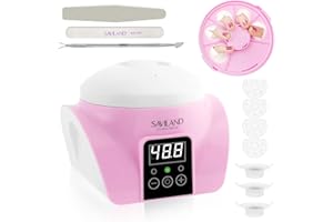 Saviland Essentials Nail Polish Remover Machine: Nail Soaking Bowl & Acetone Nail Polish Remover Gel Nail Remover Machine with Nail Soak off Bowl Soaker Tech Acrylic Nail Remover Steam Salon Home DIY