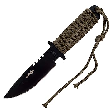 Amazon.com : Survivor HK-7 Fixed Blade Outdoor Knife, Black ... Amazon.com : Survivor HK-7 Fixed Blade Outdoor Knife, Black ...