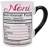 Cottage Creek Mugs - 16oz. Large Ceramic Noni Coffee Cup - Ideal Kitchen & Home Decor Stoneware Tea Mug - Birthday Gifts for Women, Grandma, Grandparents, Nana, Mom