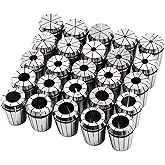 Yunnergo 25Pcs ER32 Spring Collet Set 1/16"- 13/16" | Compatible with CNC Engraving Machine &amp; Milling Lathe Tools