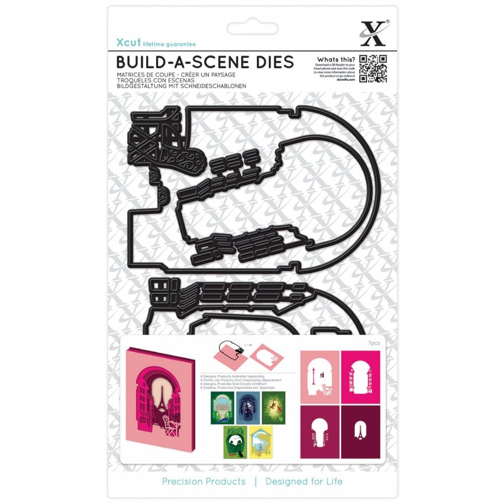 XCUT 7-Piece Parisian Street Shadow Box Die