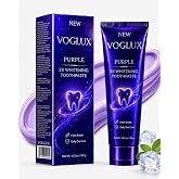 Purple 3X Whitening Toothpaste, Color Corrector Stain Remover for Teeth, Enamel Safe, Sensitive Teeth Friendly, Fluoride Toothpaste with Fresh Breath for Coffee Tea Stains (4.23 Fl Oz (Pack of 1))