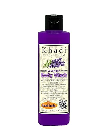 Khadi Natural Herbal Lavender Body Wash for Men and Women 200ml | Skin Hydrates
