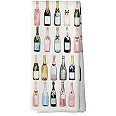 Mcehtle Bar Cart Accessories Kitchen Towels, Bar Cart Decor, Champagne Accessories Bathroom Decor, Hostess Gifts for Women, Cocktail Gift Bachelorettes Decorative Tea Dish Towels 16x24 Inch