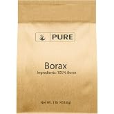 PURE ORIGINAL INGREDIENTS Borax (1 lb), Multipurpose Cleaning Natural Agent, Ideal Slime Ingredient