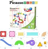 PicassoTiles 120pc Magnetic Marble Run STEM Toy Ages 3+ view 2