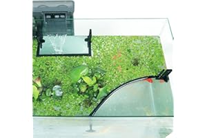 HOZOE Aquarium Floating Plant Corral, Intercepting Floating Plants from Filters and Heaters, Adjustable Height with Water Level, Can Be Used to Framed and Frameless Aquariums. (Combo Pack).
