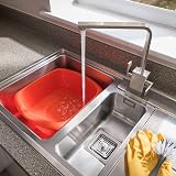 Addis Large Rectangular Washing Up Bowl Flame Orange 9.5 L view 2