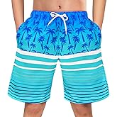 OlyPegic Boys Swim Trunks Bathing Suit Boys Swimsuit Swim Shorts Swimwear Quick Dry Swim Trunks Kids Beach Board Shorts