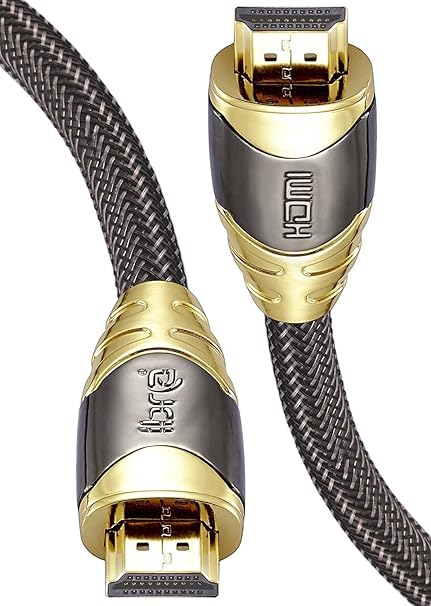 IBRA - 4K HDMI Kabel - 2m - kompatibel mit HDMI 2.0a/b 2.0, 1.4a, 4K Ultra HD, 3D, Full HD, 1080p, HDR, ARC, Highspeed mit Et