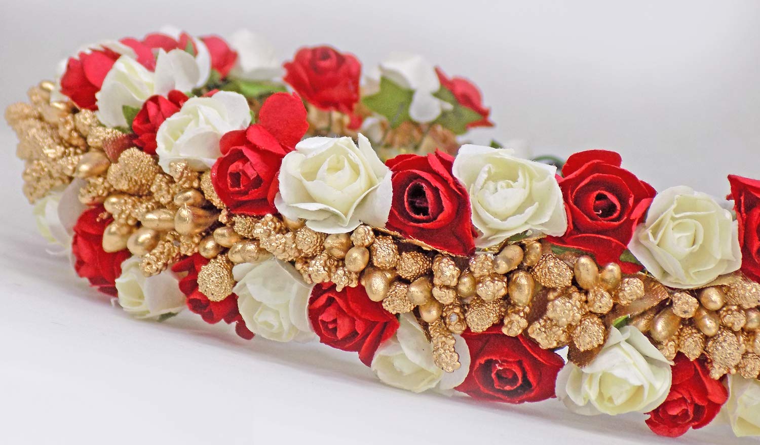 Ekan Flower Hair Bun Gajra Juda Accessories For Women Bridal