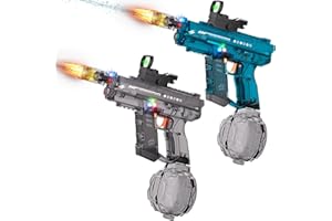 NITIGO Electric Water Gun for Kids Adults, 2 Pack Powerful Automatic Squirt Gun Blaster with Flash Light, 800ML Large Capacity, 33FT Long Range, Summer Toys Gifts for Outdoor Pool Beach Backyard Party