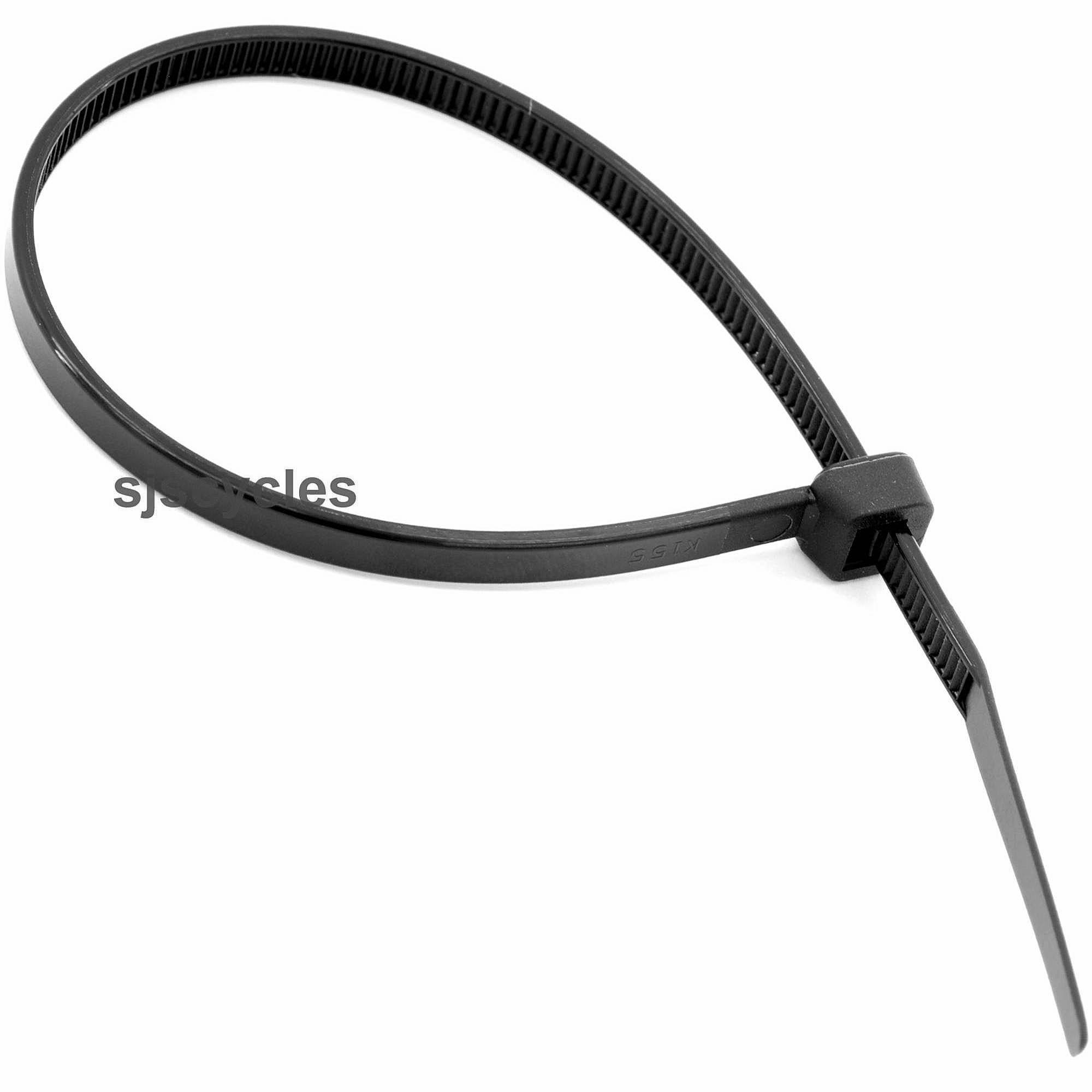 HDIUK 100 Cable Ties Size 200 x 4.8 millimeters Black Zip Ties